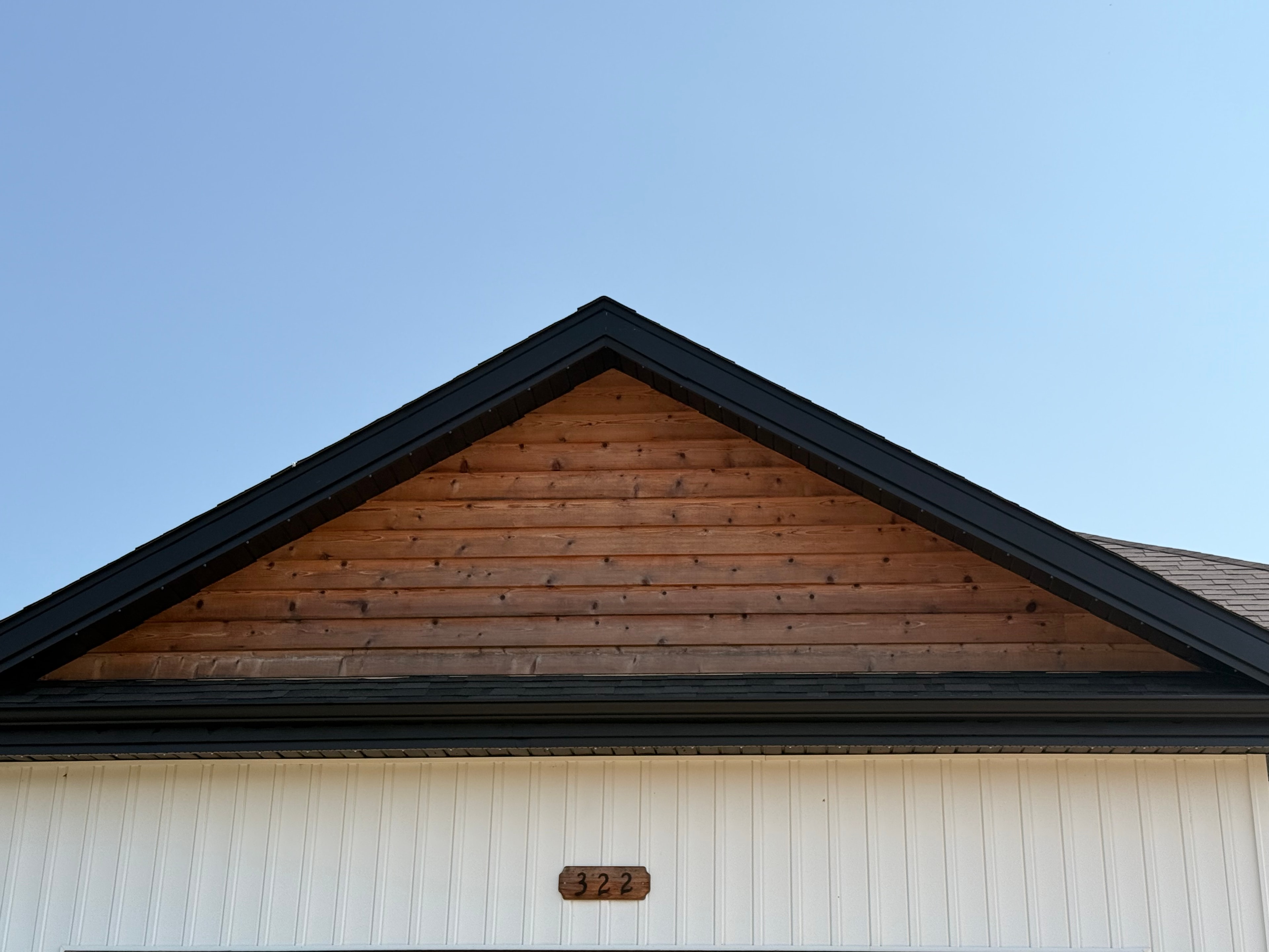 Wood Gable Cleaning